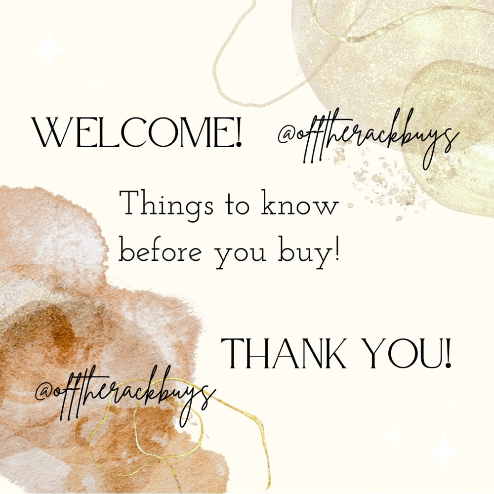 Welcome! Things to know before you buy!